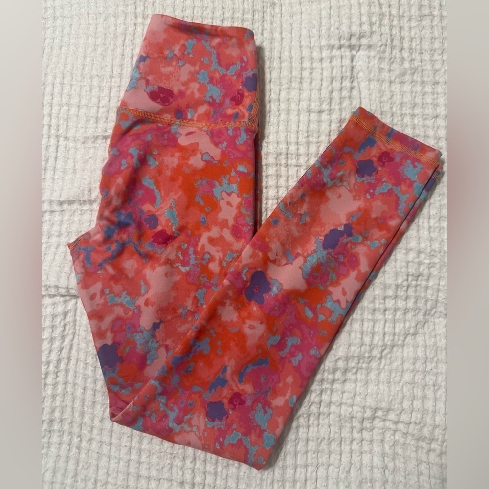 Anthropologie Daily Practice Pink Combo High Rise Athletic Leggings Size XS
